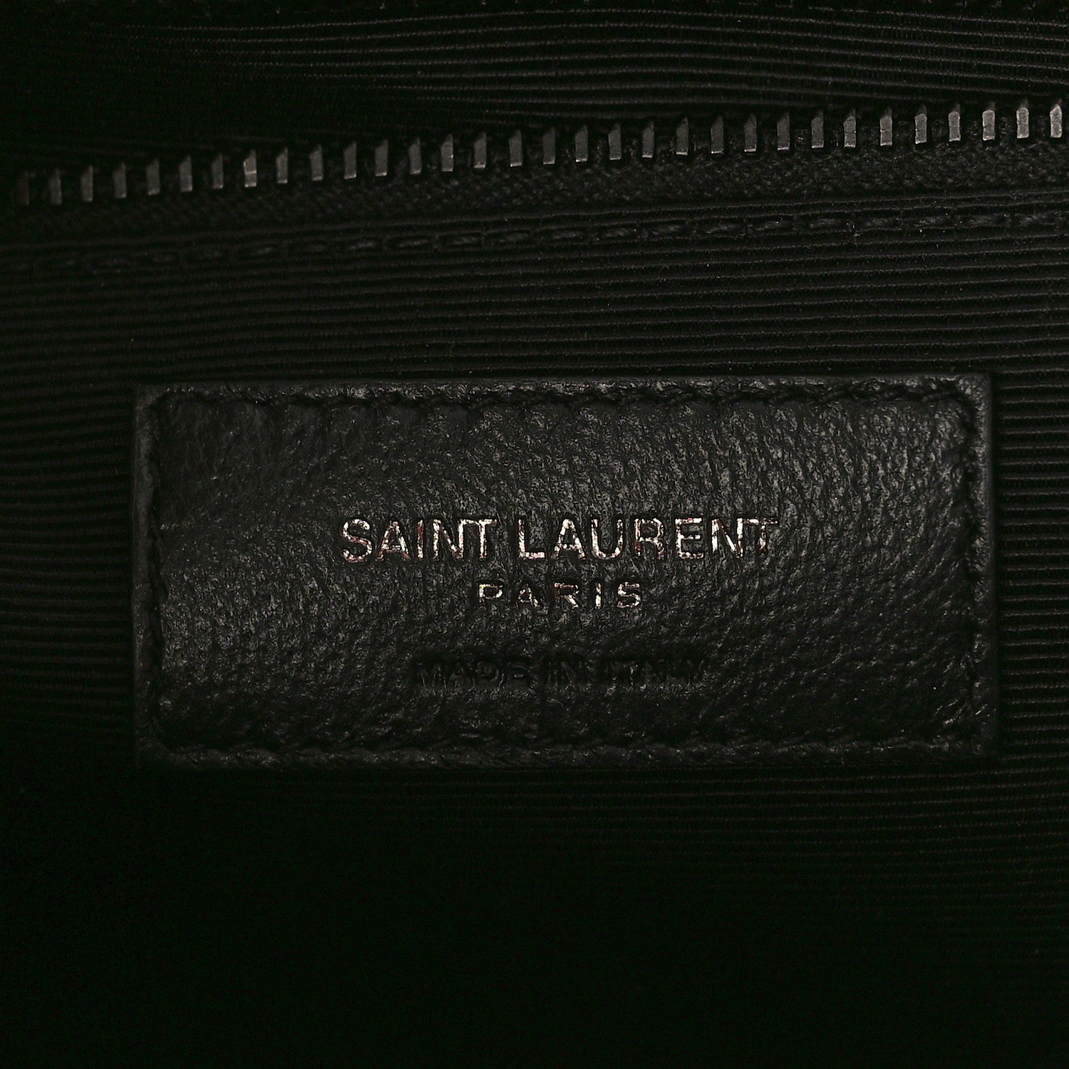 Saint Laurent Grain De Poudre Textured Mixed Matelasse Large Triquilt Monogram Monochrome Satchel Black 5 of 7