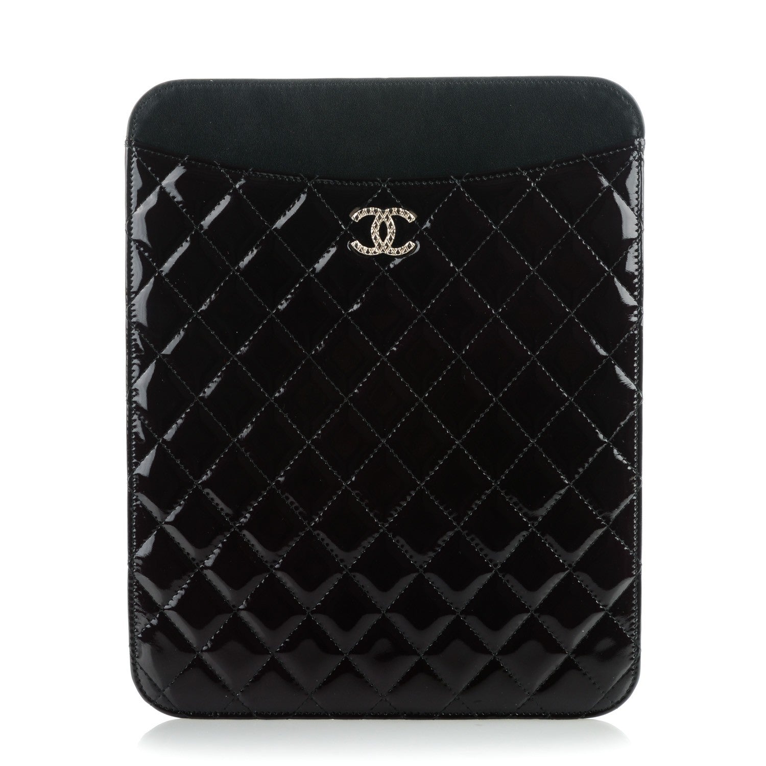 Chanel Patent Brilliant iPad Case Black 1 of 7
