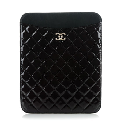 Chanel Patent Brilliant iPad Case Black 1 of 7