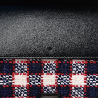 Gucci Vintage Tweed Check Small Dionysus Shoulder Bag White Hibiscus Red Marine 7 of 10