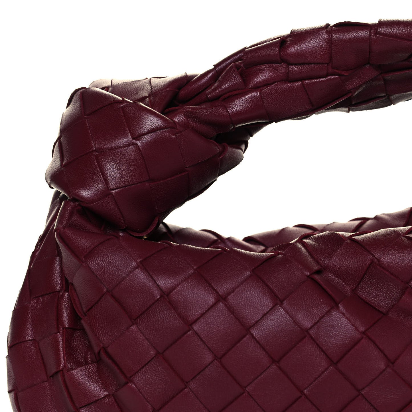 Nappa Intrecciato Mini Jodie Dark Red
