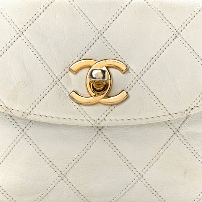 Chanel Lambskin Quilted Flap Waist Belt Bag 70 28 White 16 of 17