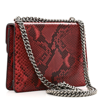 Gucci Snakeskin Mini Dionysus Shoulder Bag Red 3 of 10