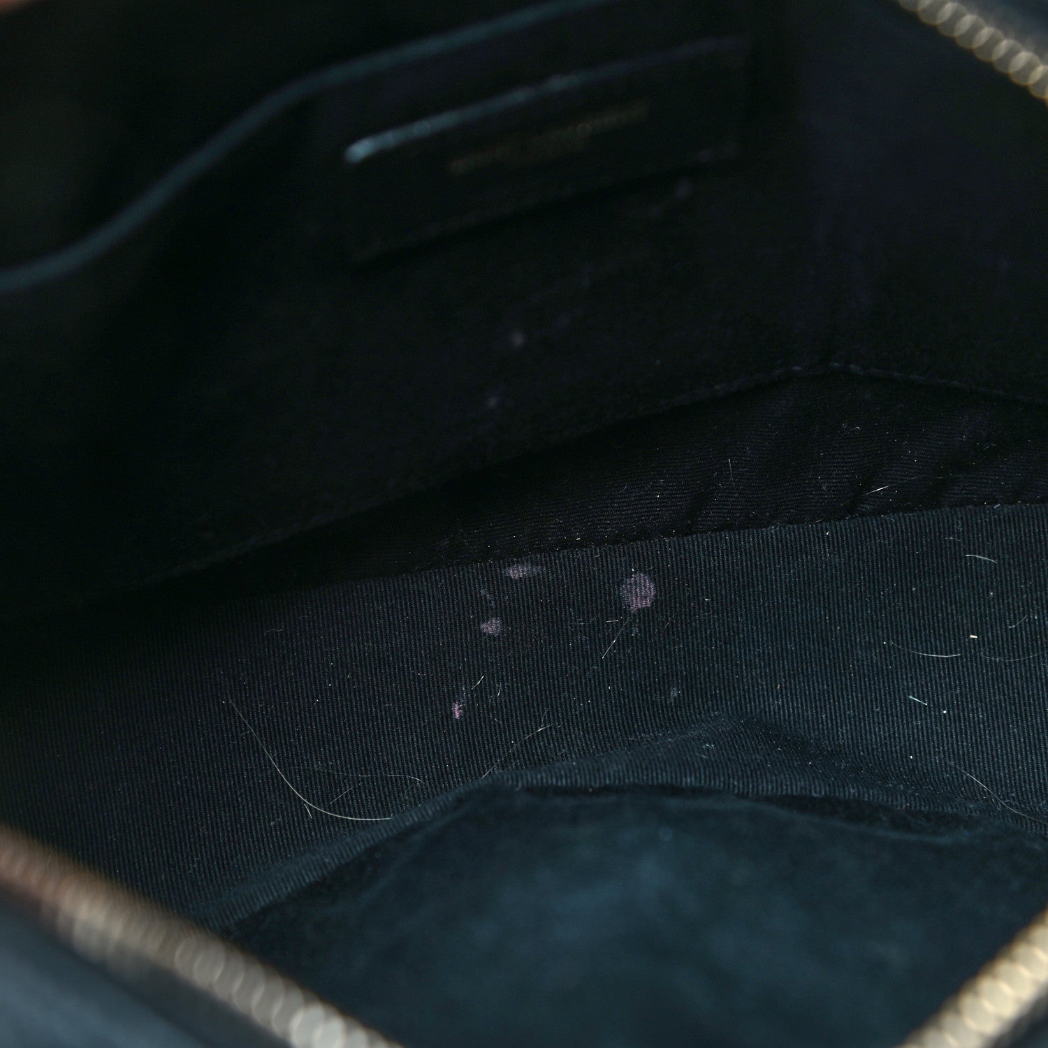 Saint Laurent Lambskin Monogram Small Lou Camera Bag Black 9 of 11
