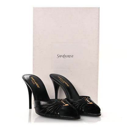 Saint Laurent Nappa Sugar Babylone 90 Mules 38.5 Black 12 of 12