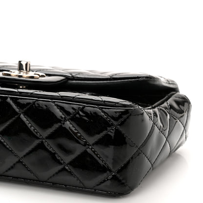 Chanel Patent Calfskin Quilted Mini Rectangular Flap Black 10 of 10