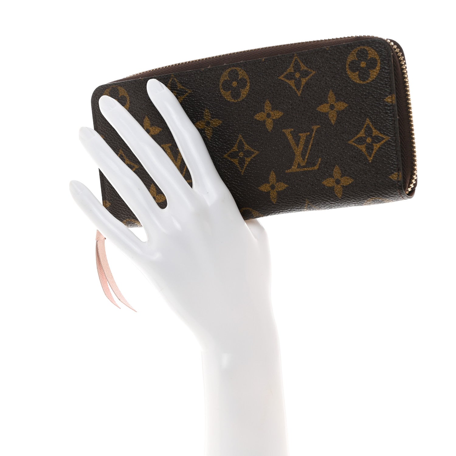 Louis Vuitton Monogram Clemence Wallet Rose Ballerine 2 of 7