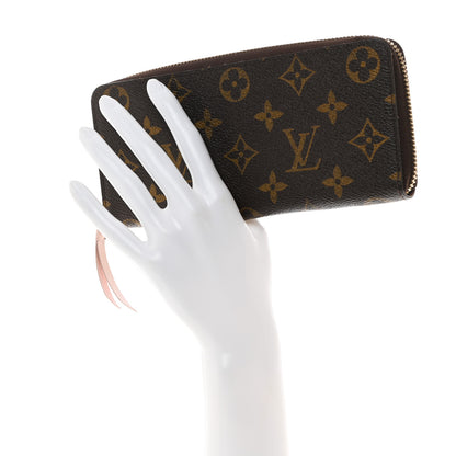 Louis Vuitton Monogram Clemence Wallet Rose Ballerine 2 of 7