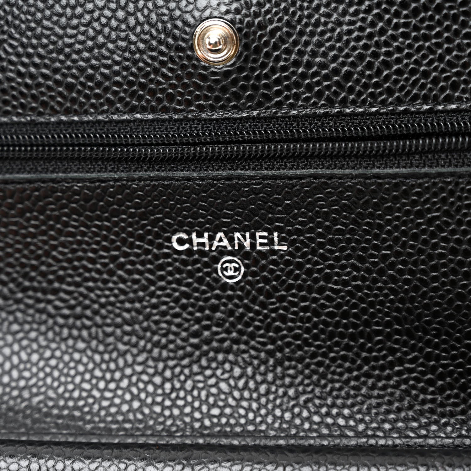 Chanel Caviar Quilted Wallet On Chain WOC Black 6 of 12