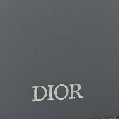 Christian Dior Calfskin Saddle Bifold Wallet Beige Blue 6 of 6