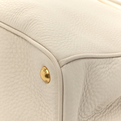 Prada Vitello Daino Large Double Zip Tote Talco 19 of 23