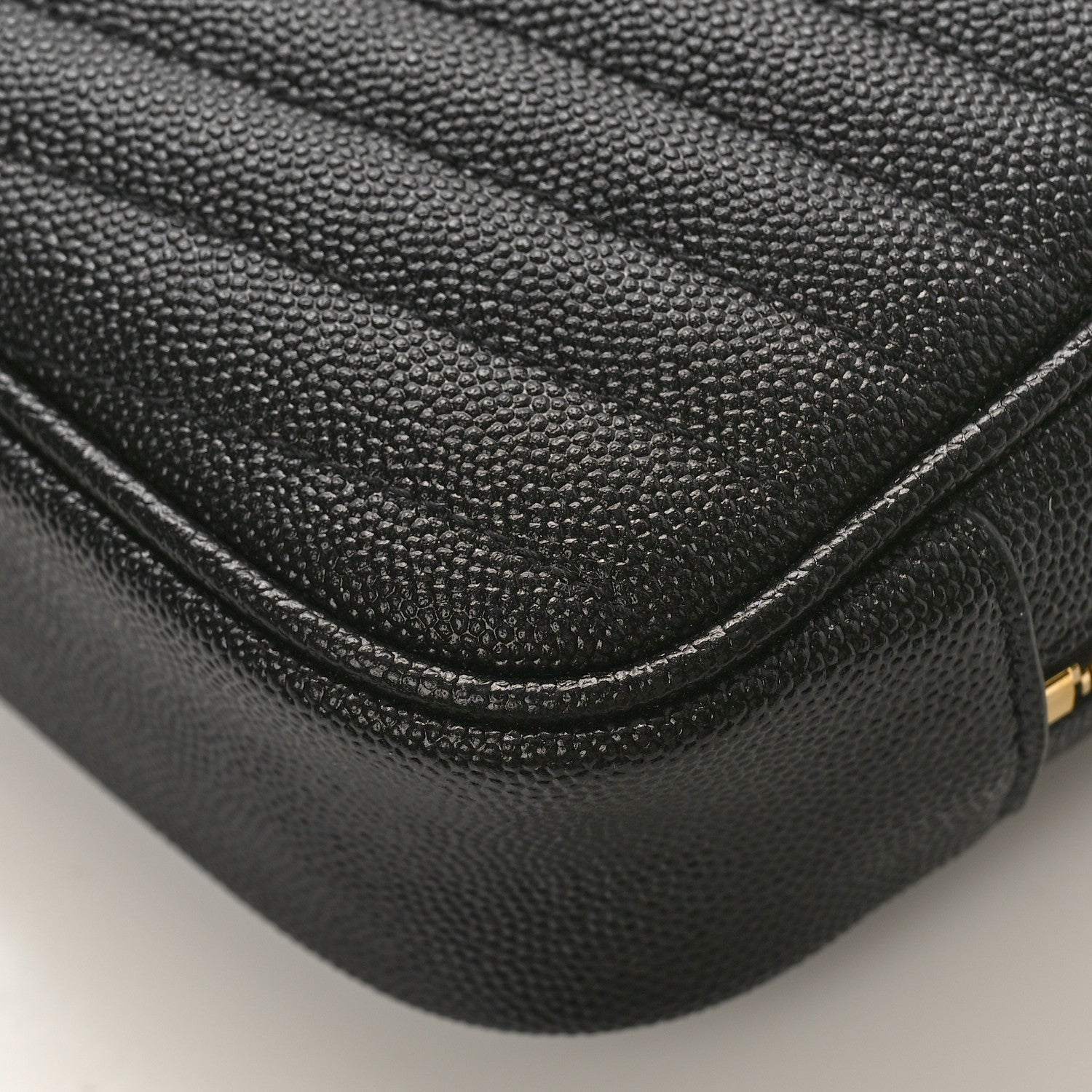 Saint Laurent Grain De Poudre Matelasse Monogram Mini Lou Camera Bag Black 8 of 8