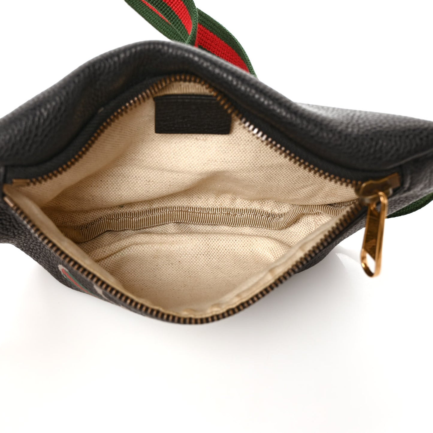 Grained Calfskin Small Logo Belt Bag Black