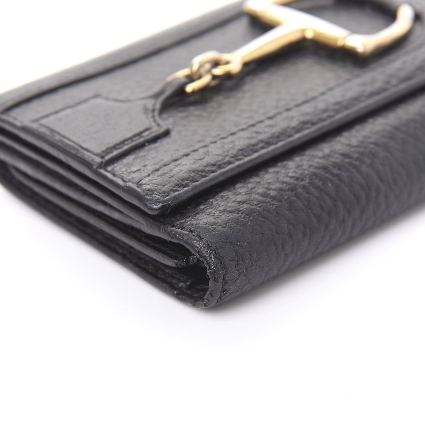 Grained Calfskin Hasler Continental Wallet Black