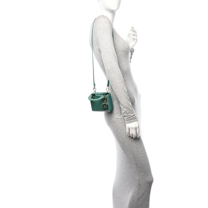 Christian Dior Lizard Micro Lady Dior Vert Tundra 2 of 11