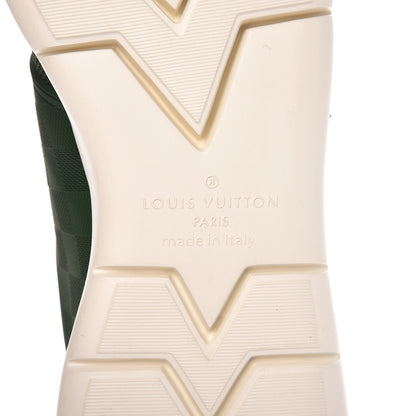 Louis Vuitton Rubber Mesh Suede Damier Fastlane Low Sneakers 8.5 Green 6 of 7