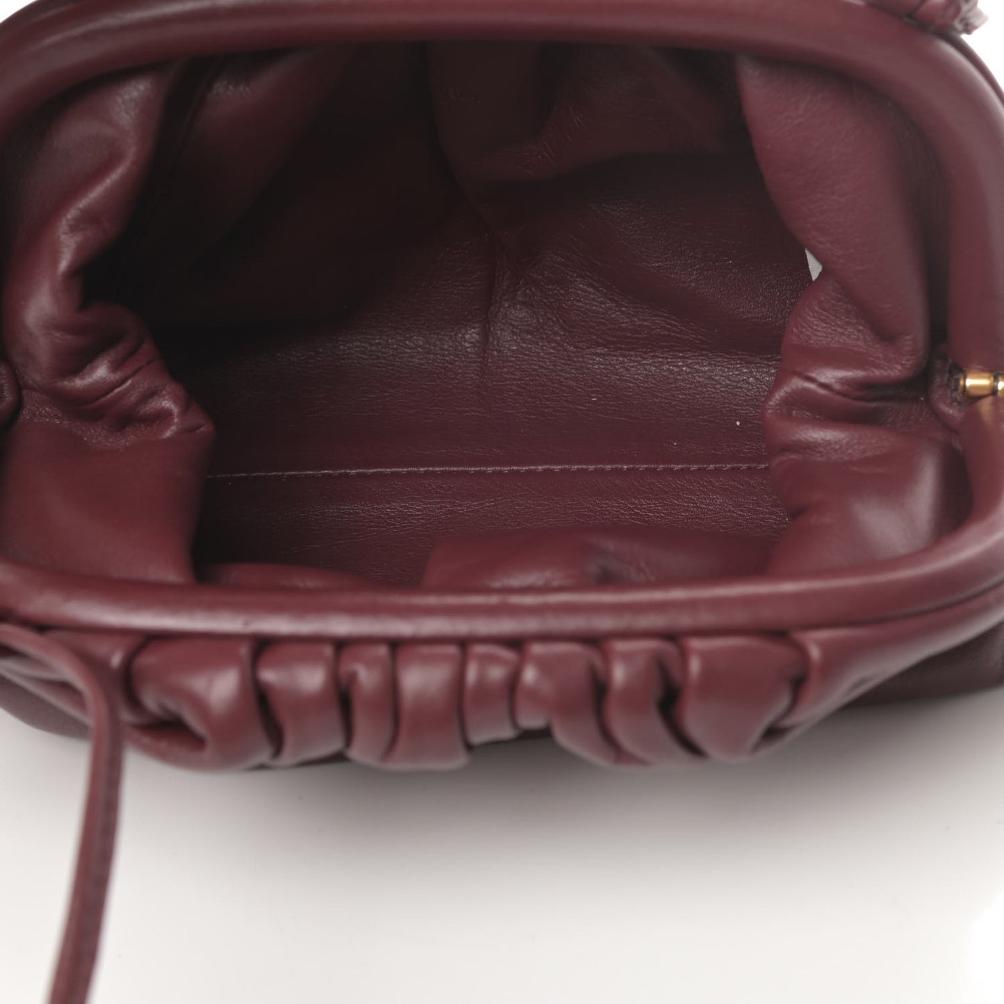 Butter Calfskin The Mini Pouch Bordeaux