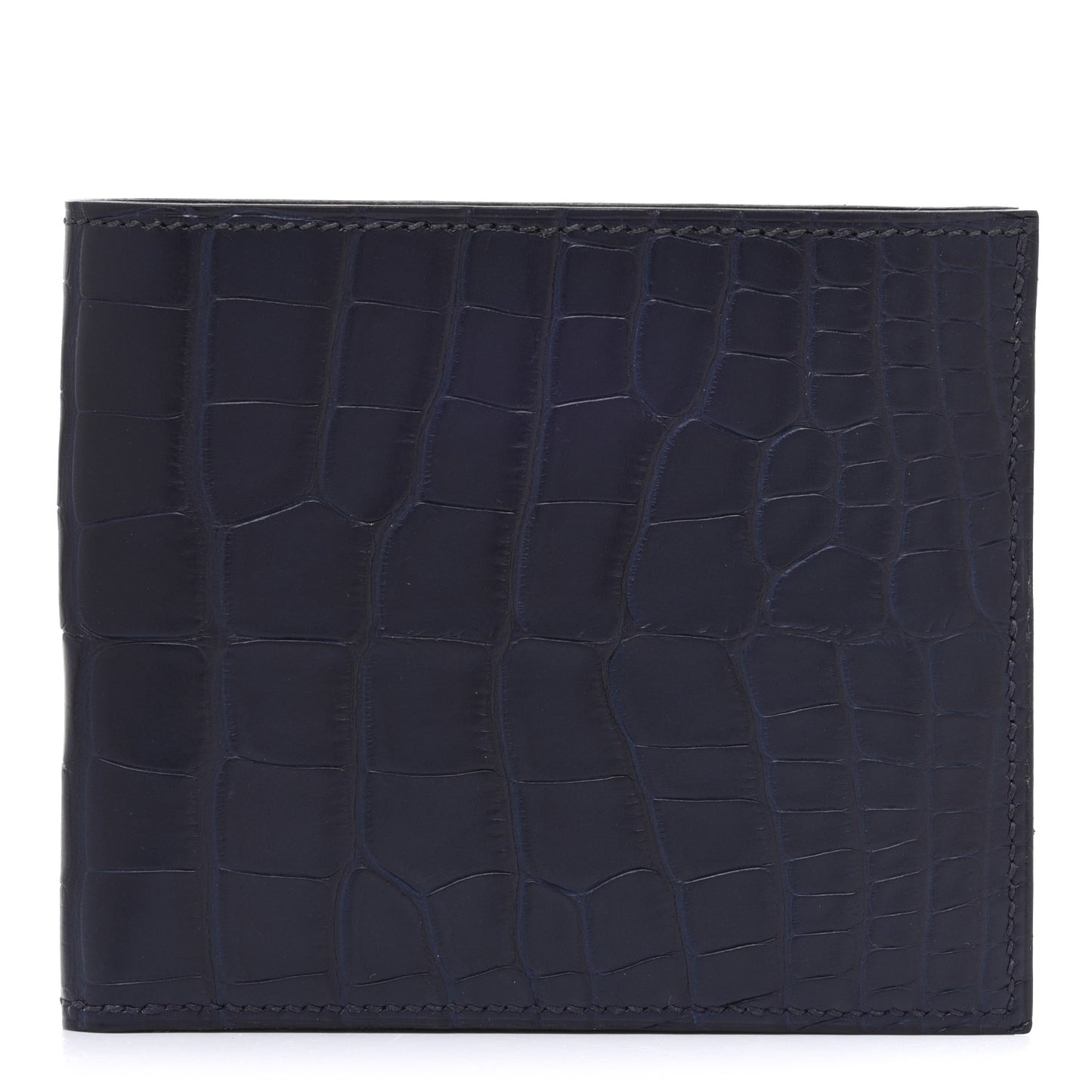 Matte Alligator Colorblock MC2 Copernic Compact Wallet Bleu Encre Bleu Electrique