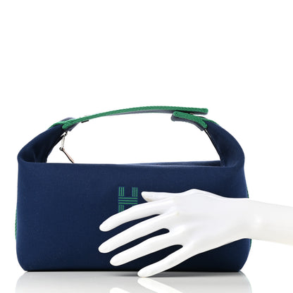 Hermes Canvas Large Bride-A-Brac Pouch Marine 2 of 7