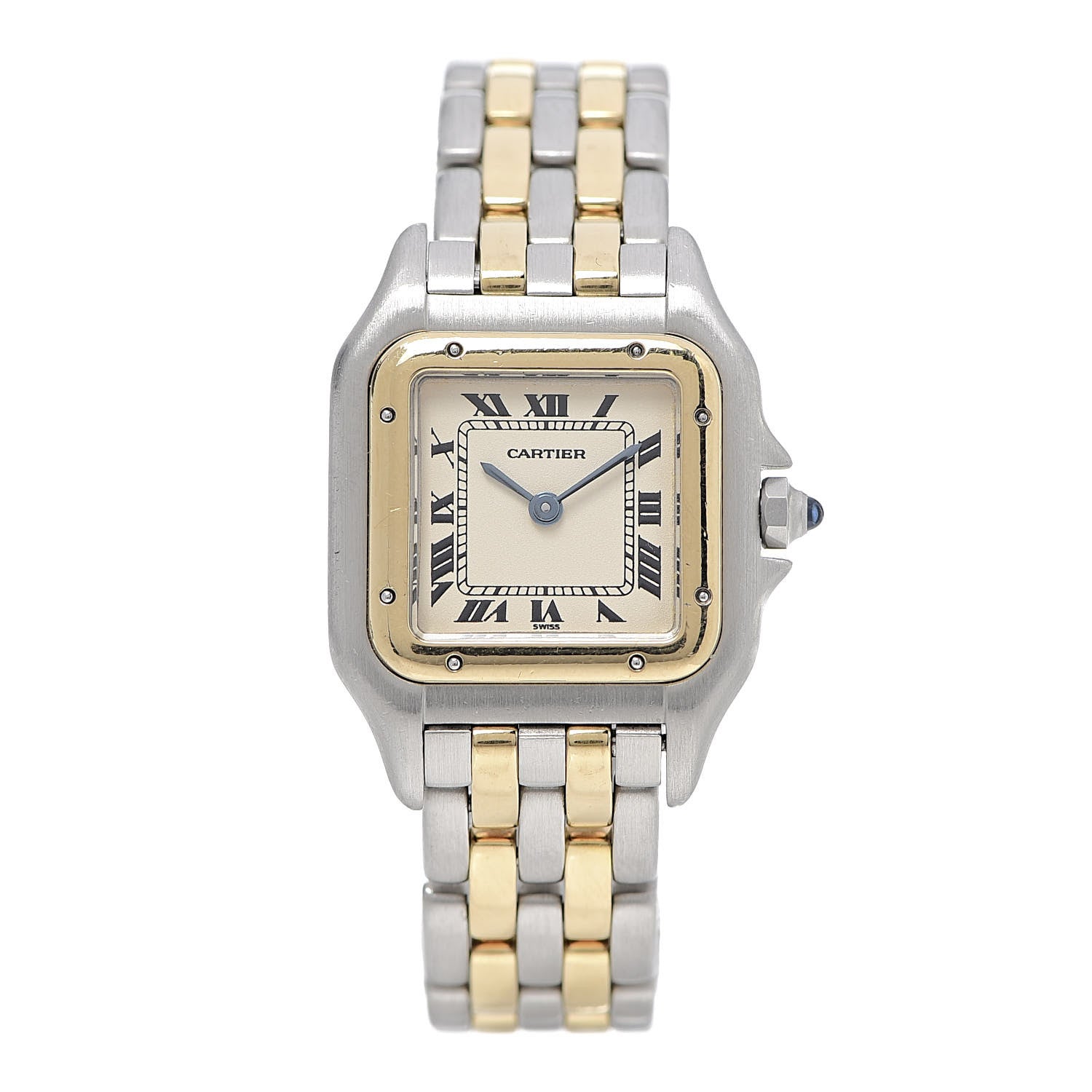 Cartier Stainless Steel 18K Yellow Gold 22mm Panthere Quartz Watch 1 of 5