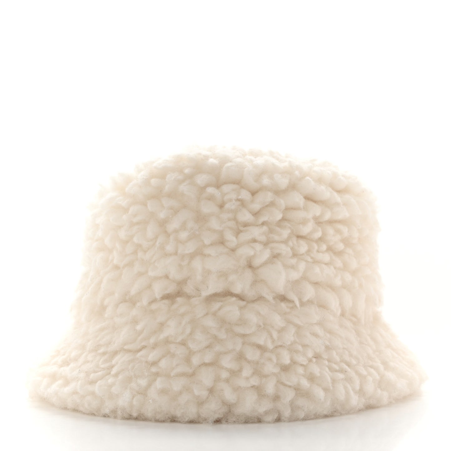 Cashmere Metal Triangle Logo Womens Bucket Hat S Naturale