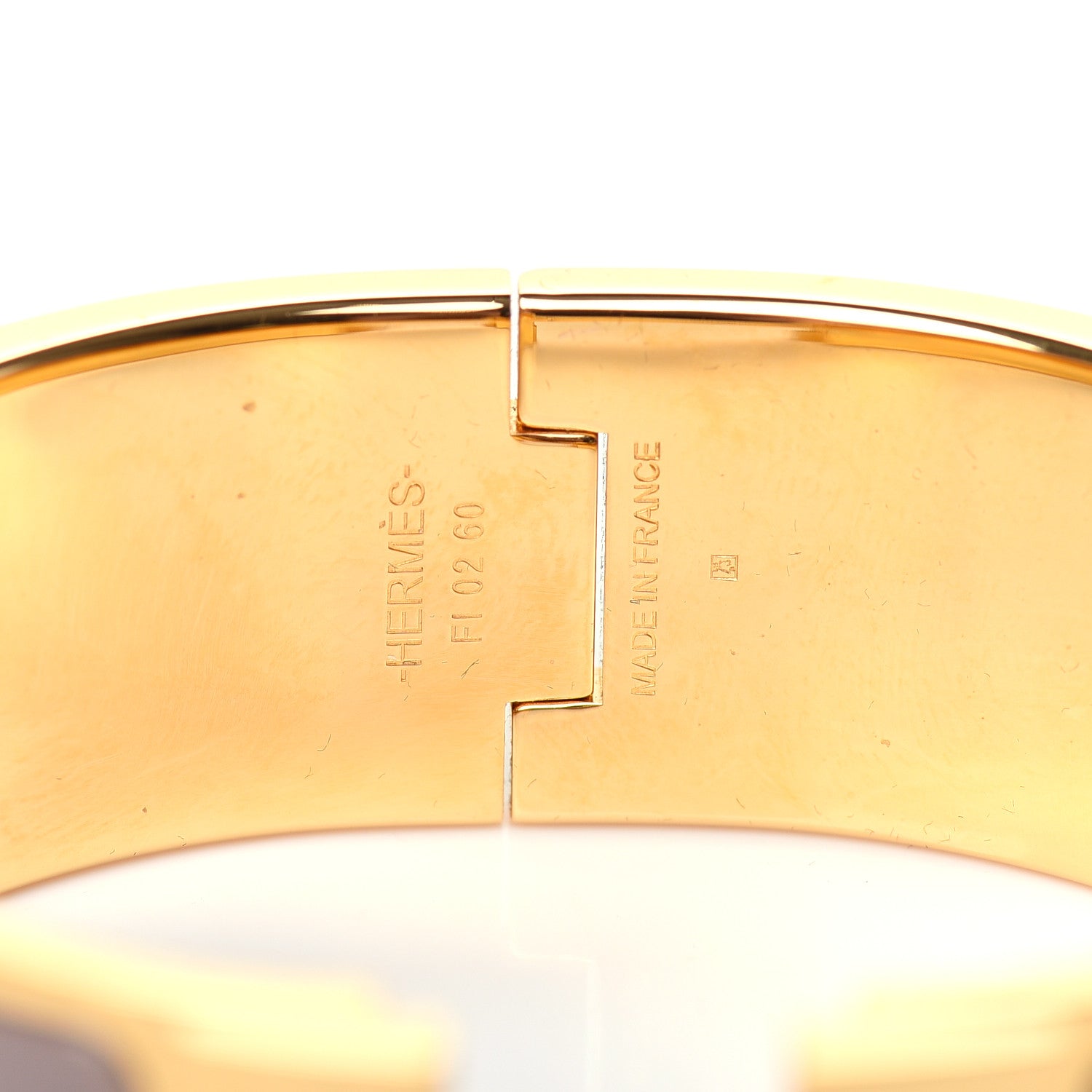Hermes Enamel Wide Clic Clac H Bracelet PM Marron Glace 4 of 5