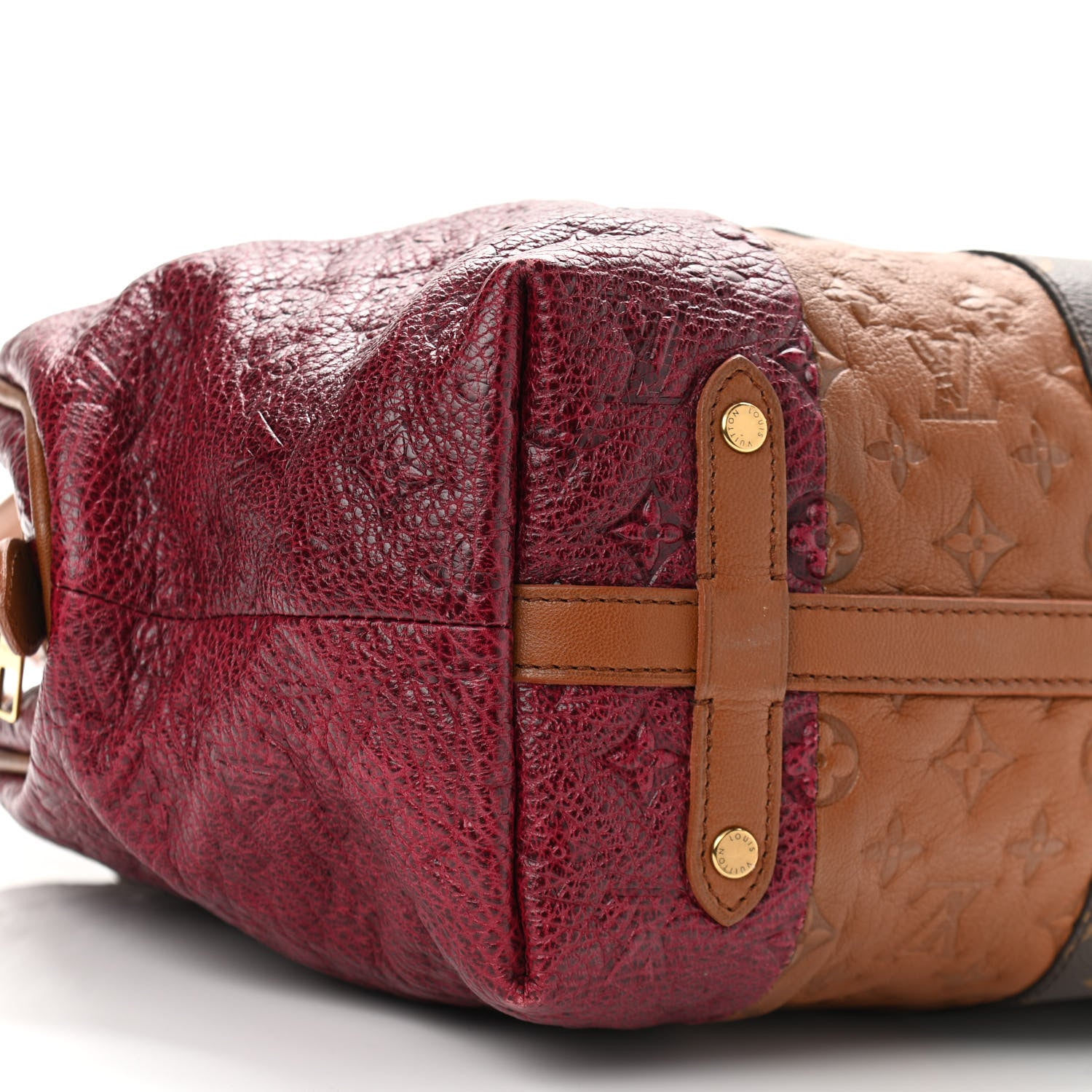 Louis Vuitton Monogram Stripes Medium Bag Bordeaux 8 of 9