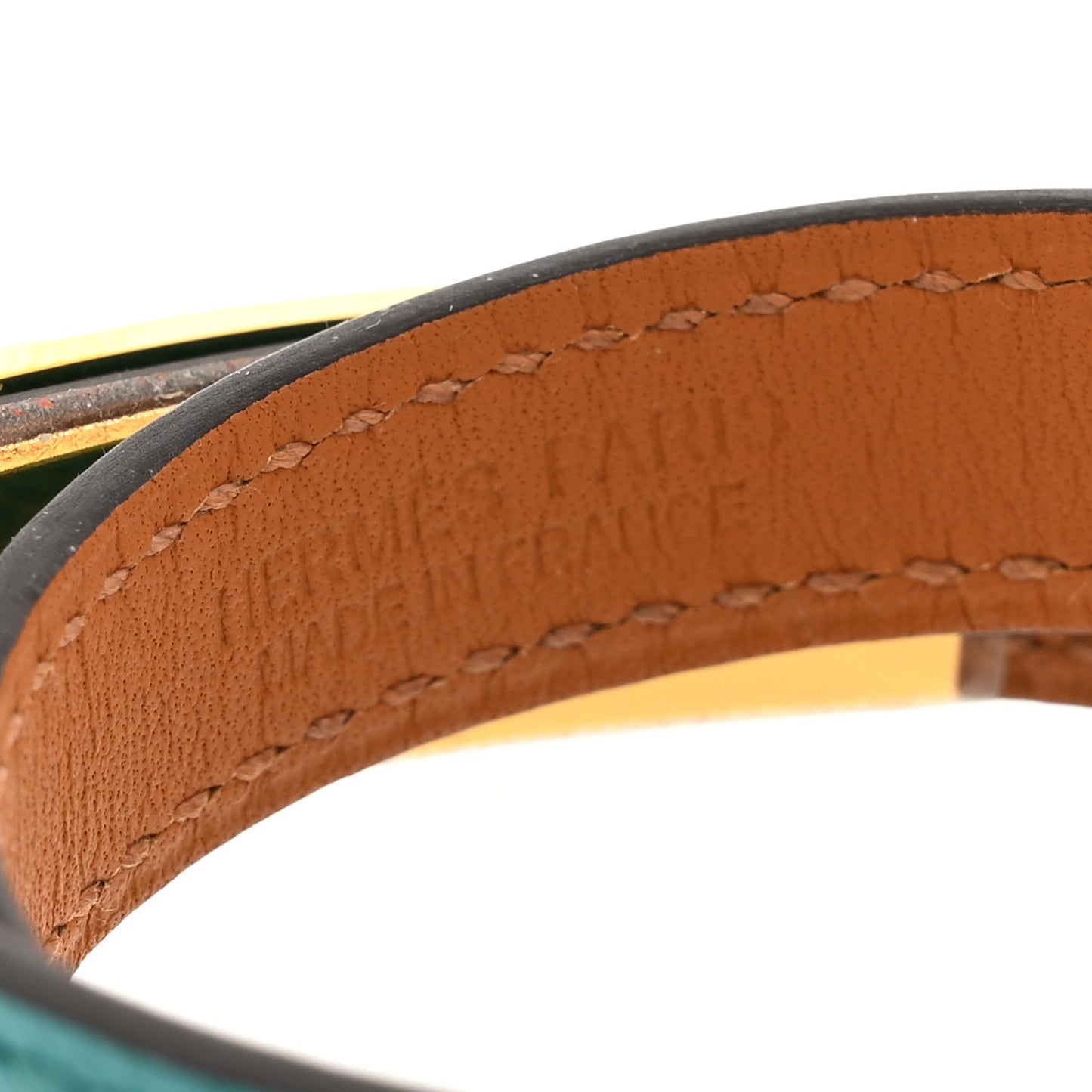Epsom Rivale Double Tour Bracelet XS Bleu Paon