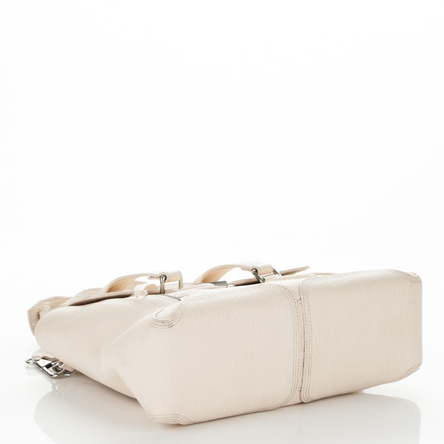 3.1 Phillip Lim 3.1 Textured Calfskin Medium Pashli Satchel Milk 4 of 7