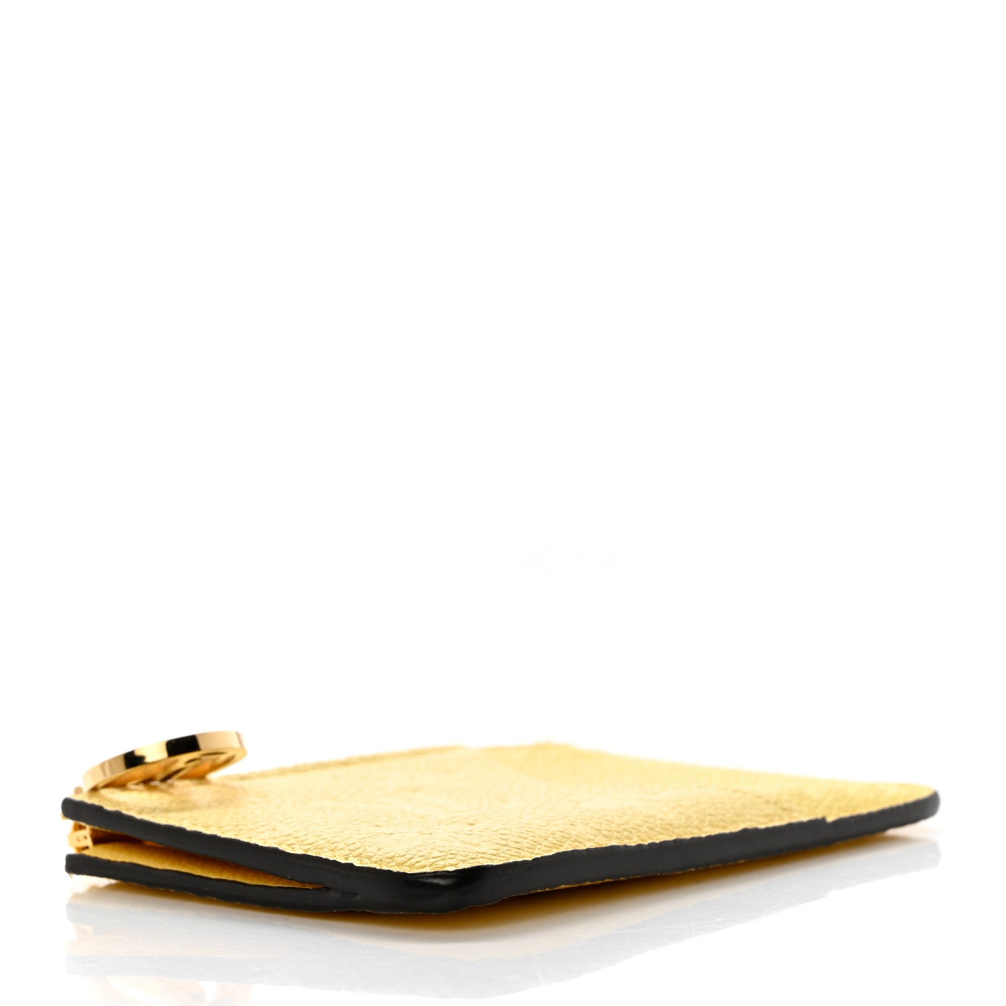 Empreinte Monogram Zipped Romy Card Holder Jaune