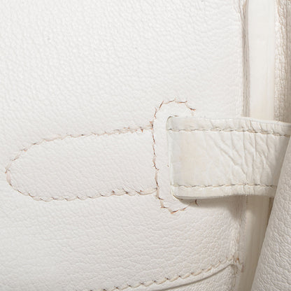 Hermes Taurillon Clemence Birkin 35 White 11 of 28
