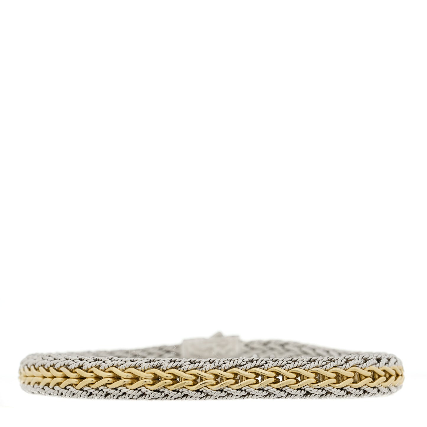 Sterling Silver 18K Yellow Gold 8mm Icon Bracelet