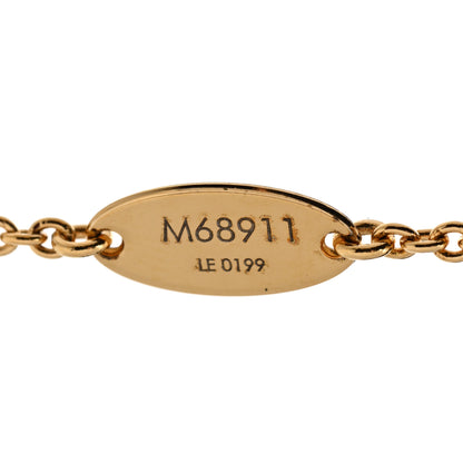 Louis Vuitton Crystal Enamel The Great Essential V Necklace Gold Black 6 of 7