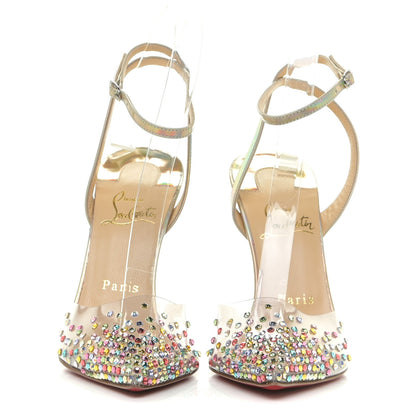Christian Louboutin PVC Patent Psychic Spikaqueen 100 Pumps 37.5 Mix California 2 of 15