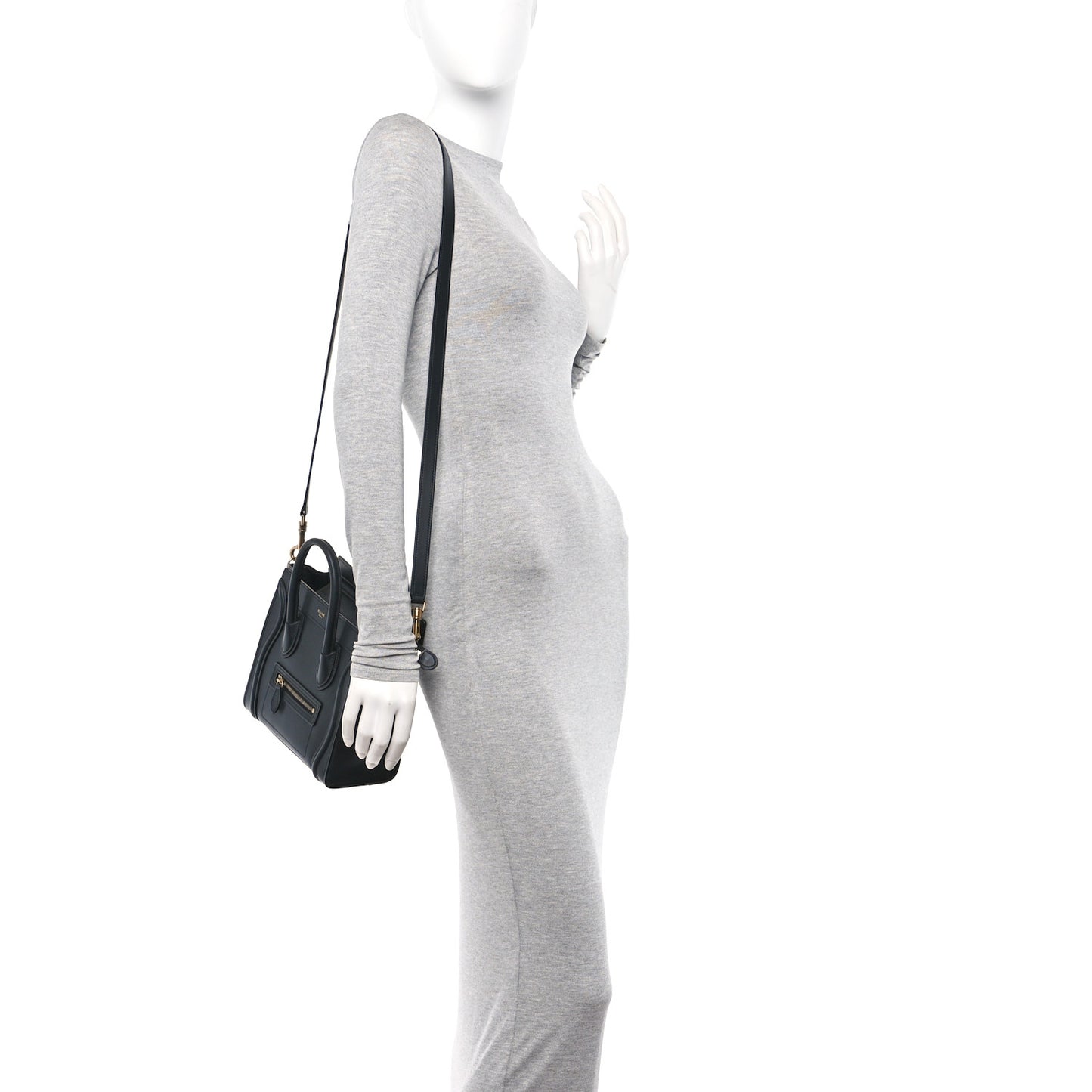 Smooth Calfskin Nano Luggage Black