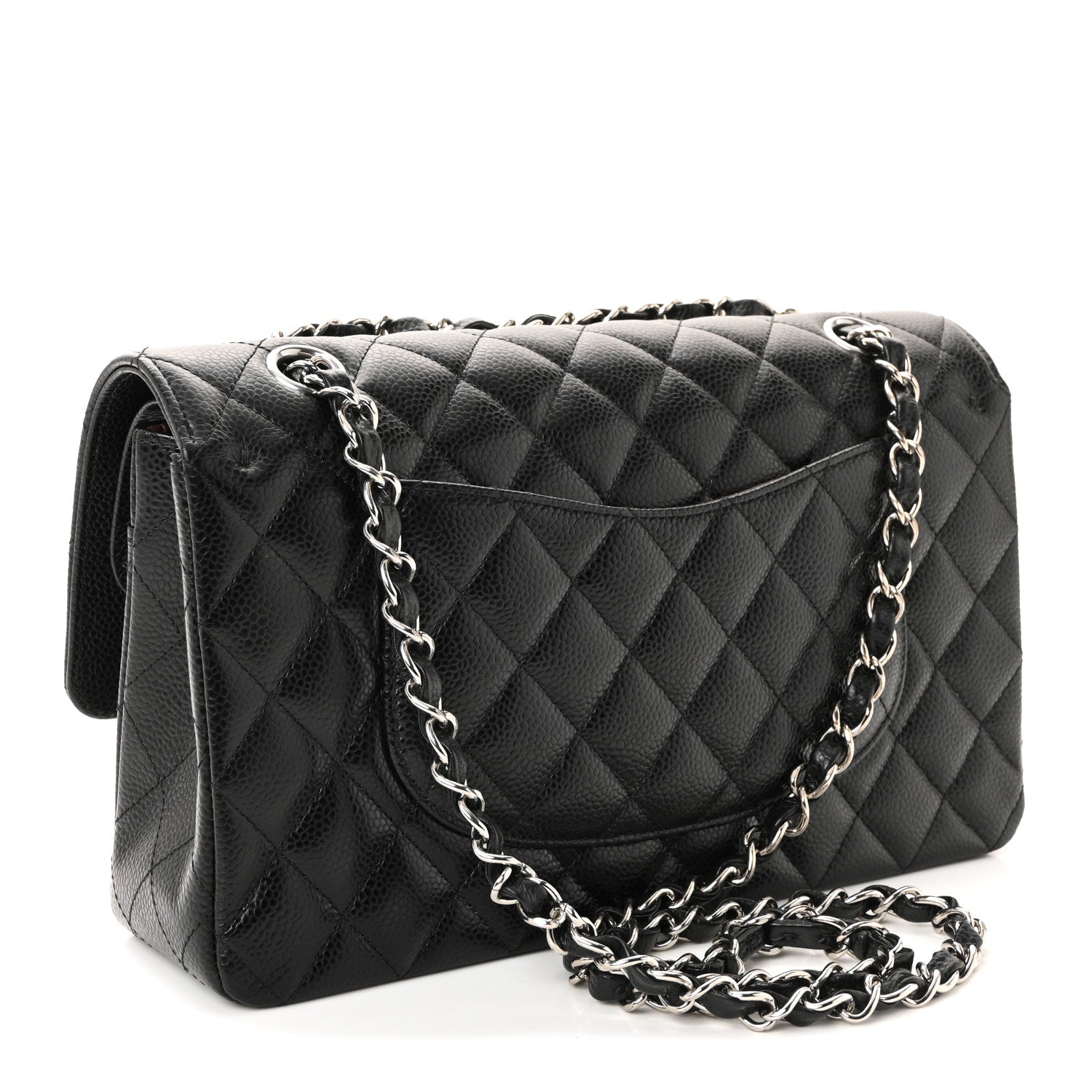 Chanel Caviar Quilted Medium Double Flap Black 3 of 10