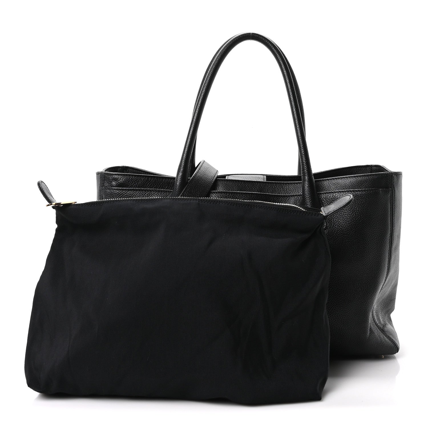 Chanel Calfskin Cerf Executive Shopper Tote Black 3 of 11