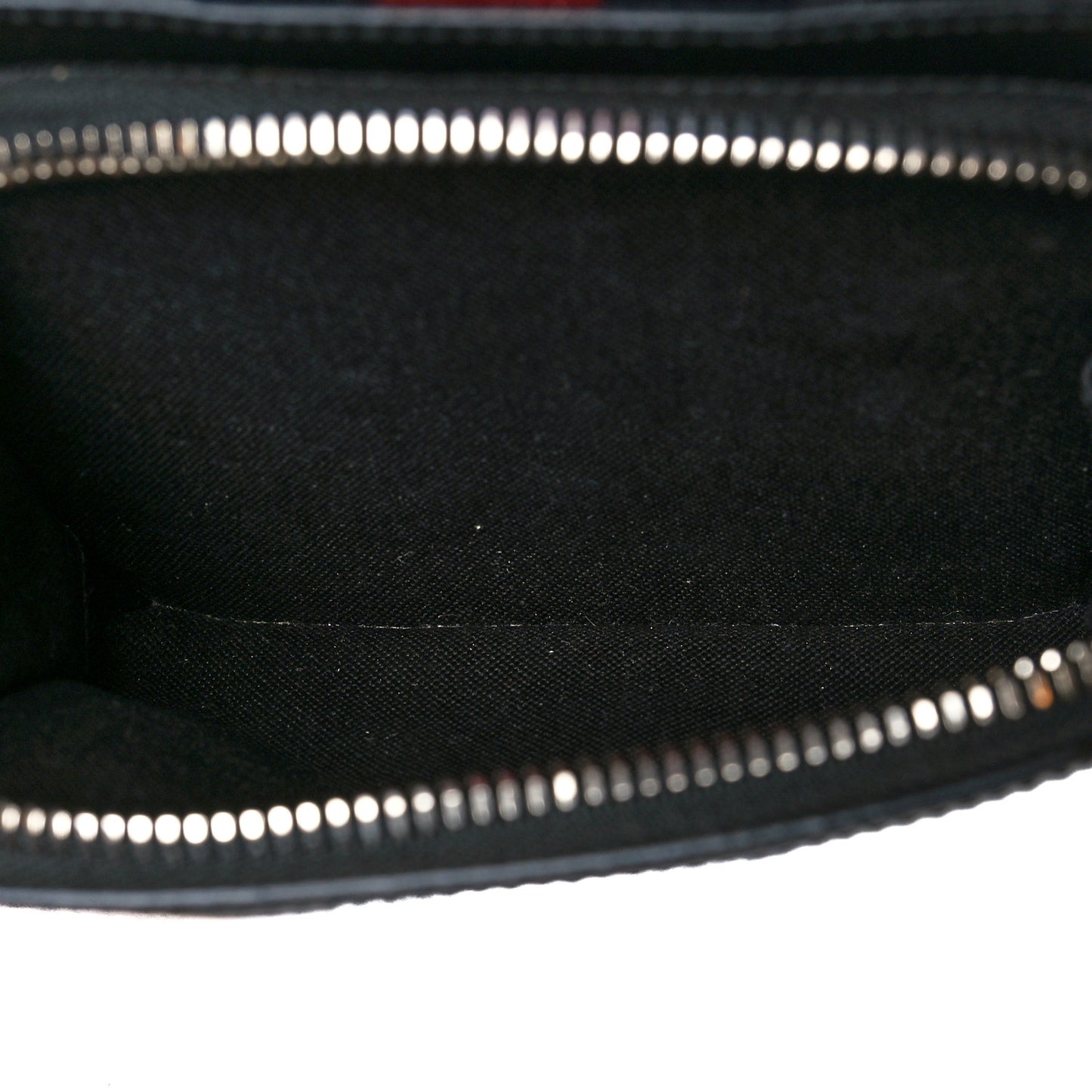 GG Supreme Monogram Appia Calfskin Web Small Day Backpack Black