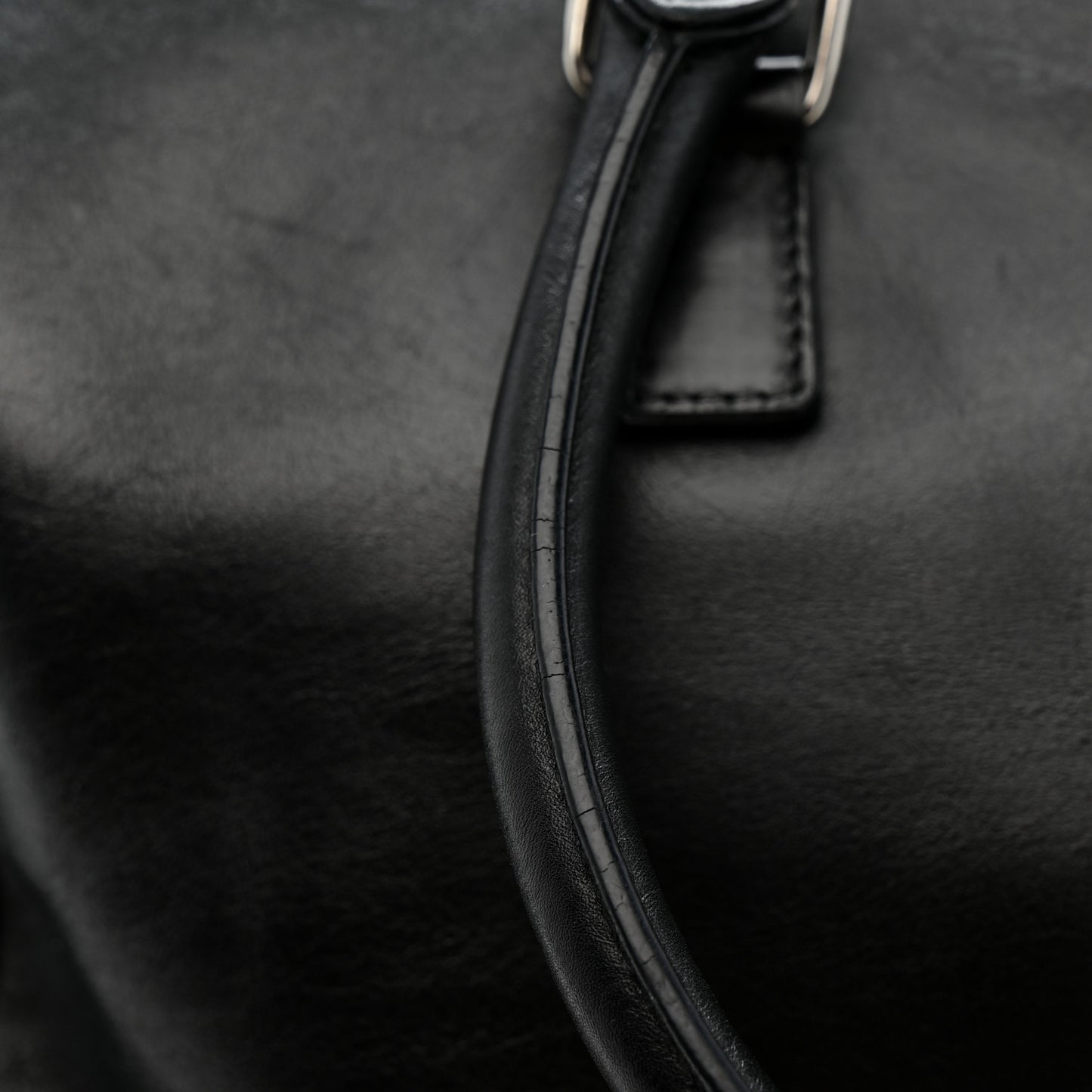 Calfskin Studded Classic Duffle 6 Black