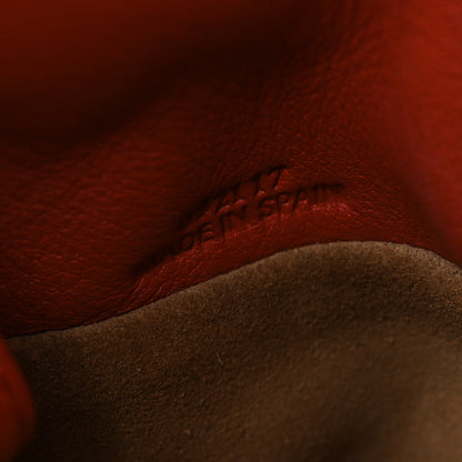 Loewe Calfskin Flamenco Knot Clutch Vermillion 6 of 10