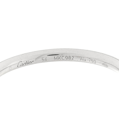 Cartier 18K White Gold Small Juste Un Clou Ring 54 7 4 of 5
