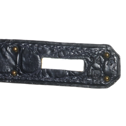 Hermes Matte Niloticus Crocodile Kelly 28 Bleu Indigo 6 of 9