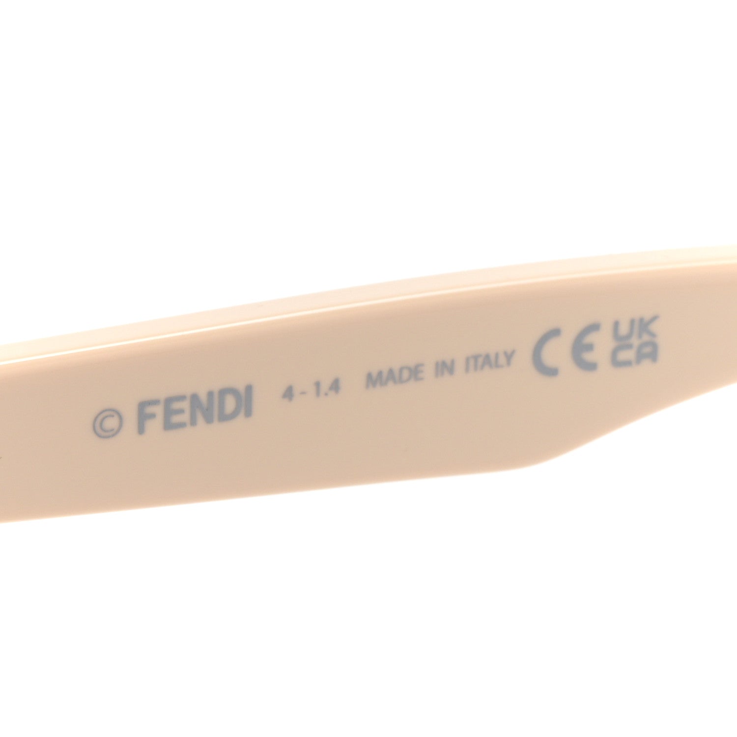 Fendi Acetate Cutout Cat Eye Sunglasses FF40009I Ivory 6 of 7