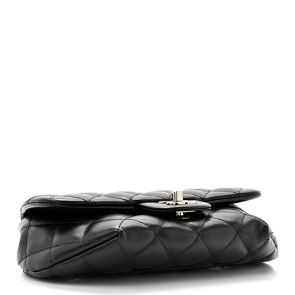 Chanel Calfskin Quilted CC Uniform Flap Belt Bag Black 4 of 11