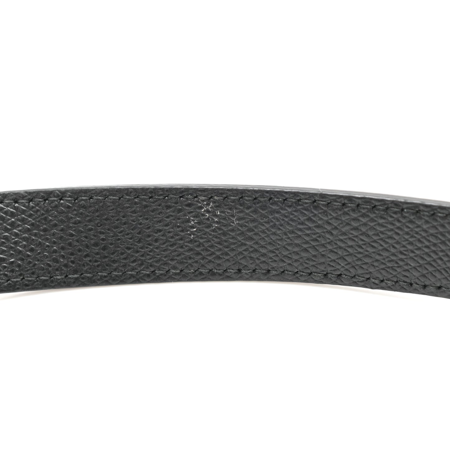 Grained Calfskin Saddle Bag Black