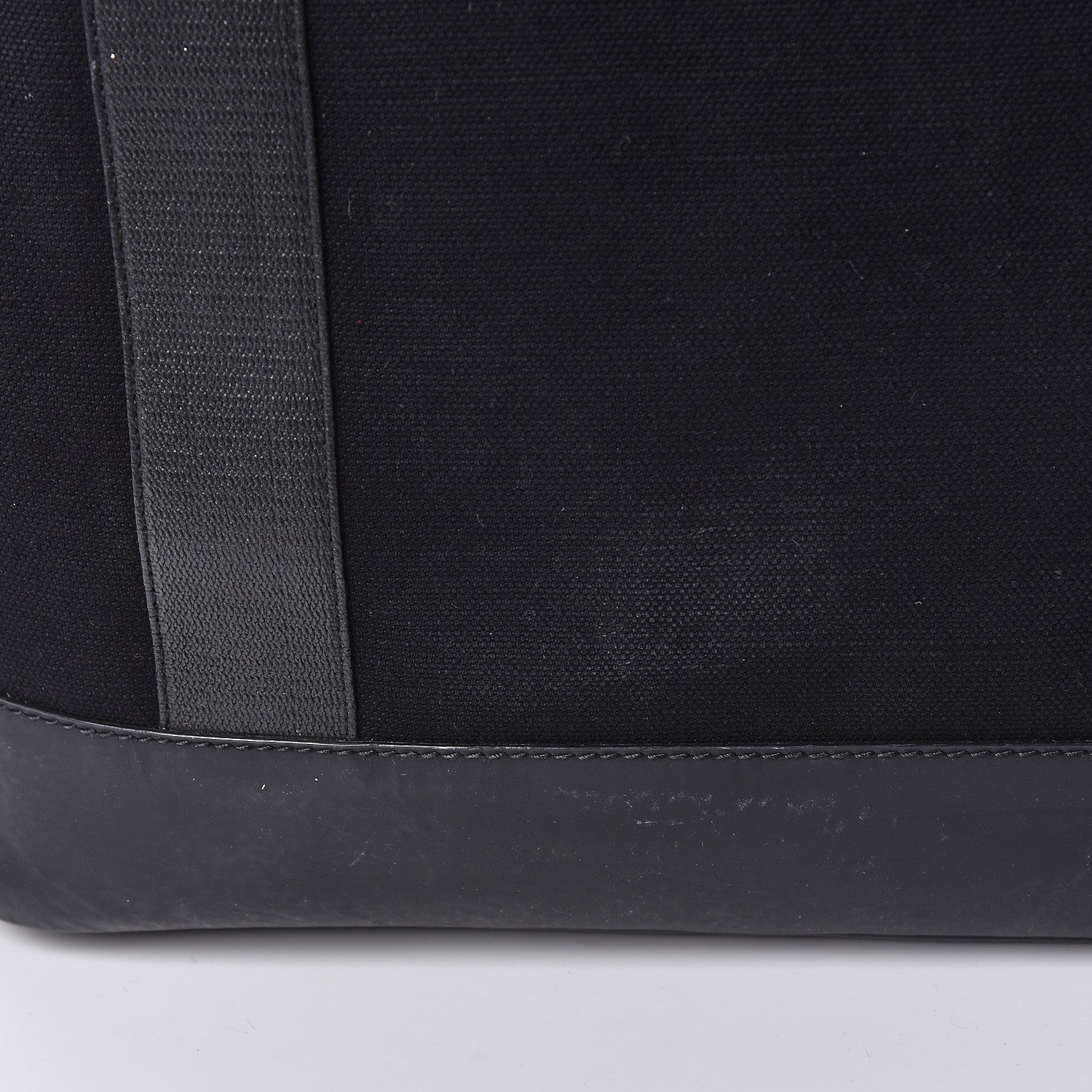 Balenciaga Rubber Calfskin Canvas Navy Tote Black 17 of 18