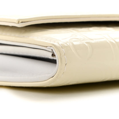Christian Dior Patent Ultimate Rendez-Vous Chain Wallet White 9 of 12