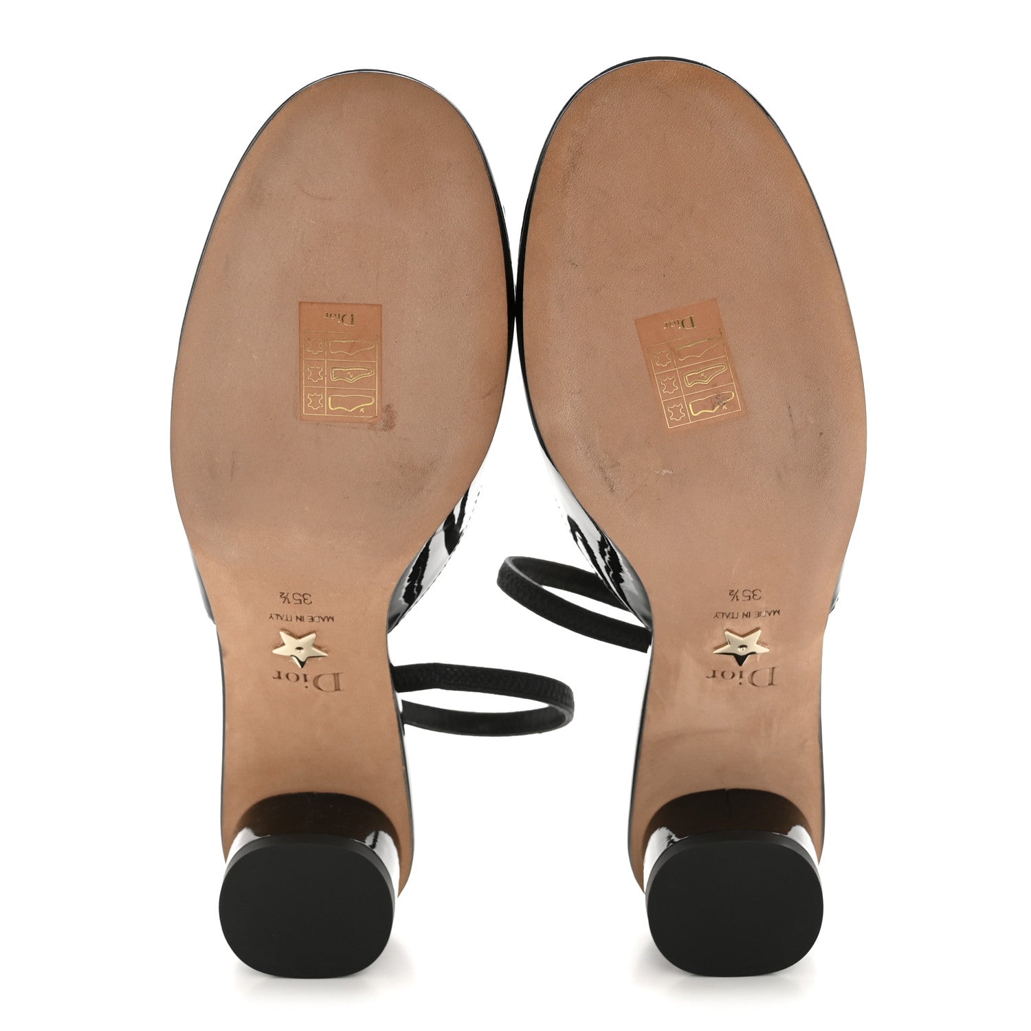Christian Dior Patent Dior Day Slingback 35mm Pumps 35.5 Black