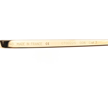 Cartier Panthere De Cartier Round Sunglasses Gold 6 of 7