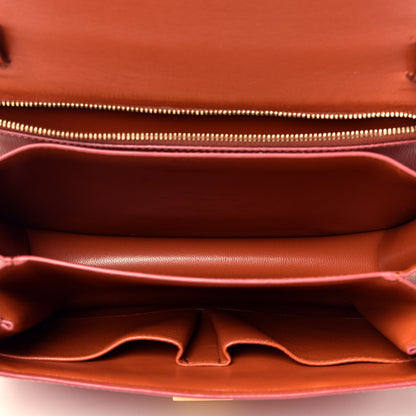 Celine Liege Medium Classic Box Flap Bag Terracotta 5 of 10